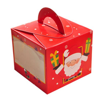 Boîte à cadeau en papier vide avec couvercle, Logo personnalisé, coffret d'emballage de cadeaux de noël, 100 pièces