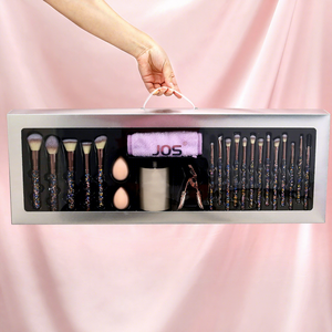 Juego de <span class=keywords><strong>Brochas</strong></span> de Maquillaje de Lujo con Pedrería, Estilo Profesional, 23 Piezas, con Caja de Regalo - Product Image 2