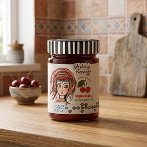Confiture de cerises aigres de la série Yoruk, 50% de fruits, 420g, qualité supérieure - Product Image 2