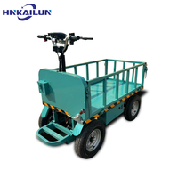Nouveaux chariots électriques conçus de chariot de transport de plate-forme de cargaison pour le chariot plat électrique de transfert de marchandises