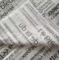 Papier de soie personnalisé avec logo 17g pour emballage cadeau / vêtements / bouquets, boîte d'emballage cadeau, papier d'emballage