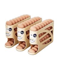 Distributeur automatique d'œufs, boîte de rangement pour œufs en PP multicouche, organisateur antibactérien pour porte latérale de réfrigérateur
