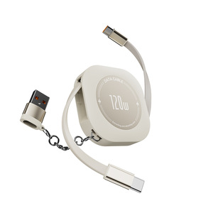 Nuevo Modelo 2026, Cable <span class=keywords><strong>de</strong></span> Datos <span class=keywords><strong>de</strong></span> 100W, A+C a C, Cable <span class=keywords><strong>de</strong></span> Carga Rápida con Cable Retráctil para Teléfonos Android - Product Image 2