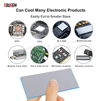 Silice Offre Spéciale thermiquement Gap Filler Cpu Refroidissement Coussinets chauffants thermiques Tampon en caoutchouc thermique à haute conductivité pour Gpu