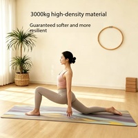 Tapis de yoga imprimé en gros, double face, antidérapant, haute densité, pour studio de yoga et salle de sport à domicile