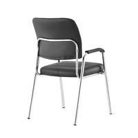 Chaise d'église de luxe avec accoudoirs, siège et dossier rembourrés en cuir PU de haute qualité, logo personnalisé, best-seller