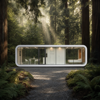 Capsule spatiale préfabriquée Apple Cabin 40FT/20FT pour glamping, idéale pour les centres écologiques, la location de vacances, les gîtes et les retraite naturelles