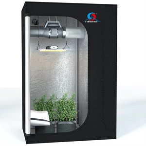 Tente <span class=keywords><strong>de</strong></span> <span class=keywords><strong>culture</strong></span> d'intérieur <span class=keywords><strong>de</strong></span> 2,6x6 pieds/80x80x180cm-<span class=keywords><strong>Chambre</strong></span> <span class=keywords><strong>de</strong></span> <span class=keywords><strong>croissance</strong></span> hydroponique réfléchissante en mylar avec fenêtre d'observation <span class=keywords><strong>et</strong></span> assemblage sans outil - Product Image 1