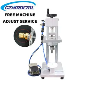 Semi automatic pneumatic glass or plastic perfume bottle capping machine,perfume crimping sealer