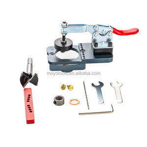 Woodworking pemandu bor Locator 35mm engsel Boring Jig dengan perlengkapan aluminium plastik lubang pembuka pintu lemari - Product Image 4