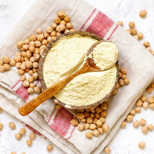 Poudre de protéines isolées de pois chiches 100 % pure de haute qualité, durée de conservation de 24 mois, pour les boissons végétaliennes, les barres nutritives, les aliments fonctionnels - Product Image 1