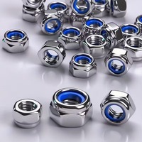 Nylon-Einsatz-Sicherungsmuttern-Sortiment M3 M4 M5 M6 M8 Sechskant-Selbstsicherungsmuttern Befestigungssortiment für Mechanische Reparaturarbeiten