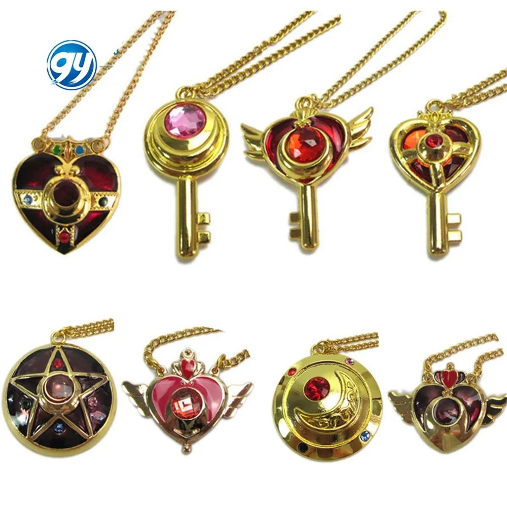 16 Styles Pendant Necklaces Pretty Soldier Sailor Moon Necklace For Kid Gift Girl Toys