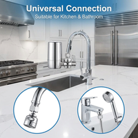 Adaptateur de Robinet Personnalisé Marque BRN en Acier Inoxydable SUS304, Connecteur Usiné CNC de Précision, Type Aérateur de Robinet d'Eau pour Cuisine