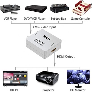 Adaptador de convertidor de <span class=keywords><strong>AUdio</strong></span> y vídeo, 1080P, RCA, AV a HD, <span class=keywords><strong>Full</strong></span> HD, CVBS a HD, MI AV2HD - Product Image 6