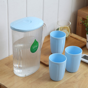 Bình nhựa dung tích 2,3L có nắp và tay cầm, bình đựng tủ lạnh thân thiện với môi trường không chứa BPA, bình đựng nước uống cho nước chanh nóng/lạnh - Product Image 2