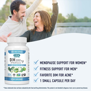Suplemento DIM de Venta Caliente para Equilibrio Hormonal Diario, Apoyo para el Acné Hormonal, Menopausia y Equilibrio de Estrógenos para Mujeres y Hombres - Product Image 3