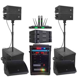 Sistema di Altoparlanti PA Attivi Compatto con Doppio Diffusore Full Range da 5 Pollici e Subwoofer da 15 Pollici per Concerti ed Eventi - Product Image 1