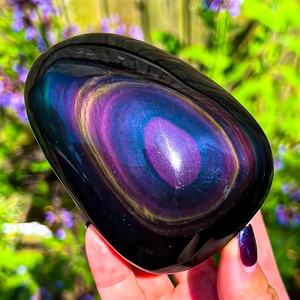 Obsidiana Arcoíris Natural de Alta Calidad al por Mayor, Hermosa Obsidiana en Bruto para Decoración del Hogar y Jardín - Product Image 5