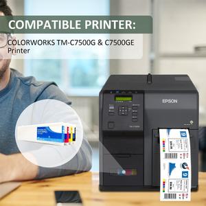 Tinta Tiger Roar para impresoras Epson, cartuchos de tinta pigmentada SJIC30P de 300 ml, compatibles con la impresora de etiquetas de inyección de tinta ColorWorks C7500G C7500GE - Product Image 4