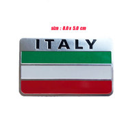 Emblème 3D en métal de la drapeau national italien, autocollant de décoration de voiture, autocollant de moto pour Renault, Peugeot, Citroën, Chevrolet, Skoda