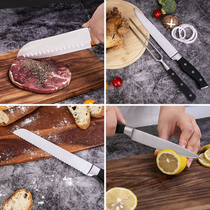 Wholesale Three Rivets ABS Handle Cutlery <b>Set</b> Stainless Steel Kitchen <b>Knife</b> <b>Set</b> with Black Painted <b>Knife</b> Block - Product Image 4