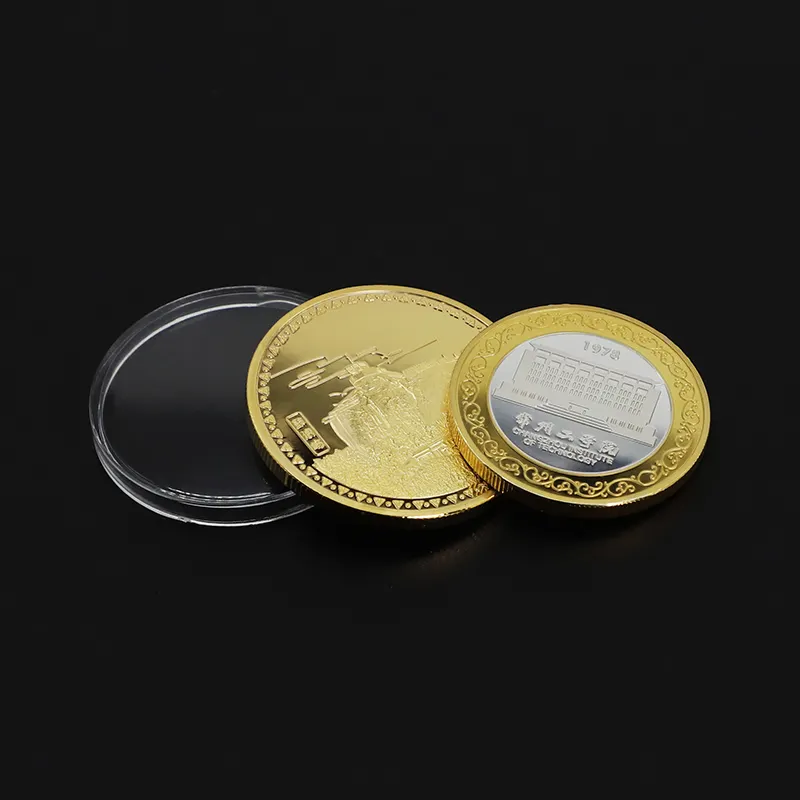 2022 카타르 월드컵 기념품 동전 금속 구리 실버 도금 주조 도전 동전