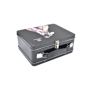 Retro Viện trợ đầu tiên kim loại tin trưa suitase hộp - Product Image 3