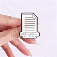 Ensemble d'épingles en émail avec slogan de bureau, citation amusante sur le travail, broche en alliage de zinc, badge pour sac à dos, veste, chapeau, revers, accessoire de collection
