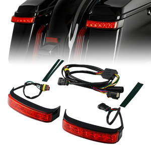 Luz LED TCMT para Alforjas, Luz de Freno, Direccional, Compatible con <span class=keywords><strong>Harley</strong></span> Touring Street Glide Road King Electra Glide 2014-2024 - Product Image 5