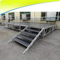 Escenario Modular de Aluminio y Hierro para Conciertos, Actuaciones y Discursos, con Capacidad de Carga de 1000 kg y Dimensiones Personalizables