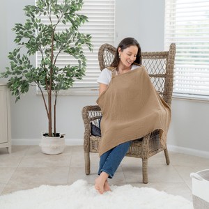 100% algodón muselina lactancia cubierta de lactancia tela transpirable ajustable <span class=keywords><strong>para</strong></span> mamá <span class=keywords><strong>para</strong></span> lactancia Bebé Ropa de maternidad - Product Image 4