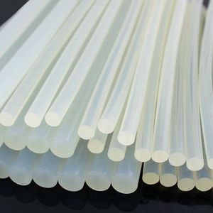 Bâton de colle thermofusible 7mm blanc laiteux 30cm, haute viscosité, basse température, sans accroissement en volume, pour accessoires de bijouterie - Product Image 5