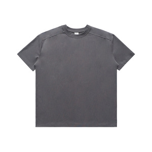 T-shirt da Uomo di Alta Qualità in 100% Cotone Pima a Fibra Lunga, Maniche Corte, Tinta Unita con Design sulla Spalla Destra - Product Image 5