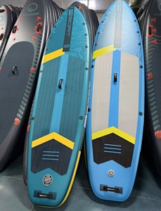 OEM ขายส่ง บอร์ดพายลมแบบยืนยาว 12'6'' สำหรับตกปลาและเล่นเซิร์ฟในน้ำ พลาสติก SUP AI04/3 ขายดี ดีไซน์ใหม่ล่าสุด - Product Image 2