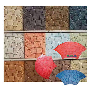 Moldes estampados de hormigón, abanico europeo, sellos asequibles de caucho y látex para hormigón - Product Image 1