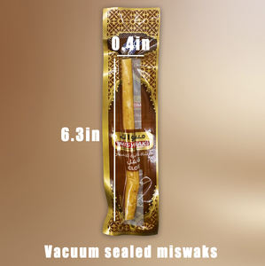 6-pack natuurlijke plantentanden miswak-sticks - vacuüm verpakt traditionele mondverzorging takjes met kruidnagelsmaak voor frisse adem - Product Image 3