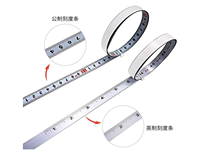 Ruban à mesurer auto-adhésif pour piste de scie à onglet 1/2/3/5M 10M/15M 20M 30M longueur règle en acier métrique 1m ruban de support