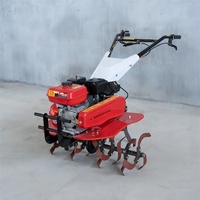 Mini Motocultor 2WD con Motor de Gasolina de 7hp para Campos Agrícolas, Huertos, Jardines y Huertos de Verduras con Implemento Gratuito