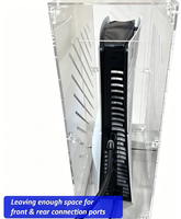 Housse anti-poussière transparente en acrylique PS5, étui de protection ventilé pour console de jeu et usage domestique