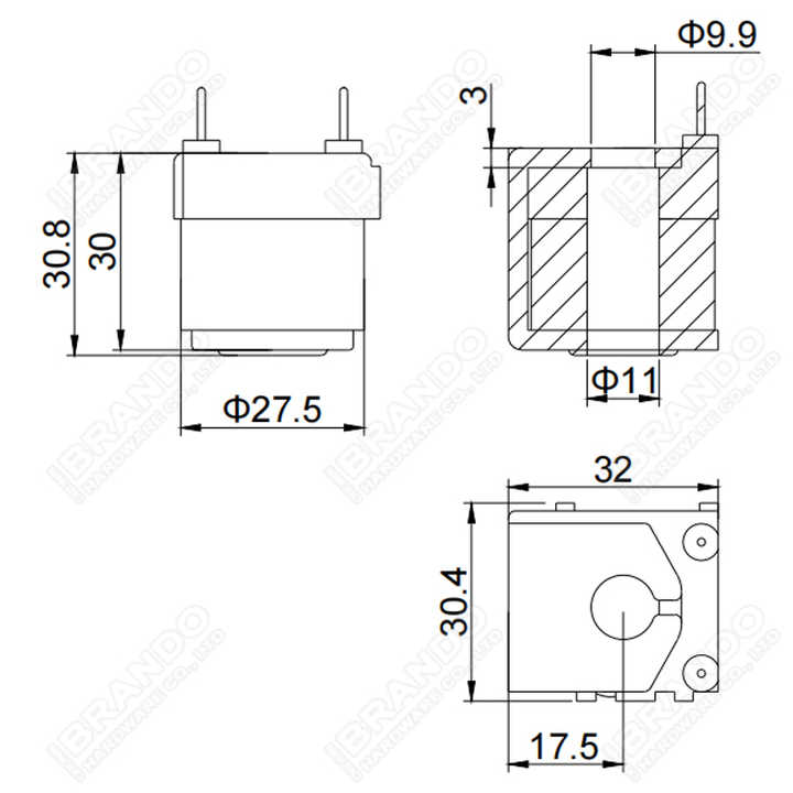 24VDC Solenoid Coil for Truck Pneumatic Clutch Repair