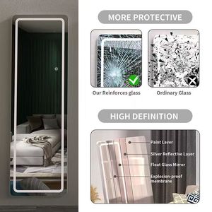 Phong cách và tối giản Nordic-<span class=keywords><strong>Style</strong></span> LED full-length Glass gương để sử dụng nhà và mỹ phẩm - Product Image 5