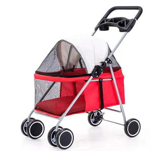 Venta caliente animales pequeños portador cochecito de mascotas viaje 4 <span class=keywords><strong>ruedas</strong></span> cochecitos de mascotas <span class=keywords><strong>para</strong></span> <span class=keywords><strong>perros</strong></span> grandes - Product Image 6