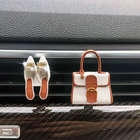 Diffuseur d'arômes artisanal en forme de sac de luxe pour grille d'aération de voiture, ornement décoratif pour voiture, France, Suisse