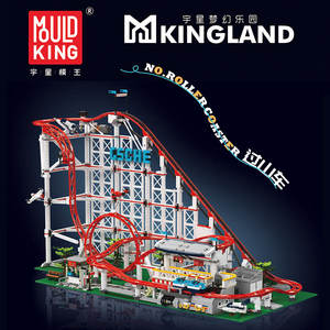Mould <span class=keywords><strong>King</strong></span> 11014S Mould <span class=keywords><strong>King</strong></span> <span class=keywords><strong>Land</strong></span> Roller Coaster Juguetes Competencia dinámica Modelo Bloques de construcción Ladrillos - Product Image 2
