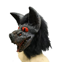 Masque en Latex d'horreur Vampire Bat Monster Halloween Party et Horror Game Props Masque facial réaliste en PVC et silicone