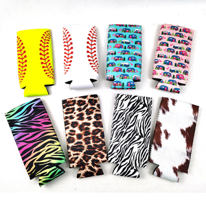 Enfriador de latas delgado de 12 oz con logotipo personalizado, funda aislante de neopreno, bolsa enfriadora de latas de cerveza fría, sublimación para latas - Product Image 6