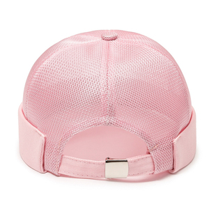 Novedad de verano, sombrero de Hip Hop ajustable de Color sólido de malla transpirable de poliéster 100% para mujeres y hombres, moda Lisa Sin borde BSCI - Product Image 6
