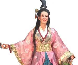古代の伝統的な中国の女性古典的な美しさ文化的なワックスのイメージ