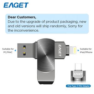 EAGET-Unidad de <span class=keywords><strong>memoria</strong></span> USB 3,2, Adaptador tipo C gratuito para teléfono portátil IOS, Pendrive OTG, <span class=keywords><strong>Memoria</strong></span> USB MFI - Product Image 5